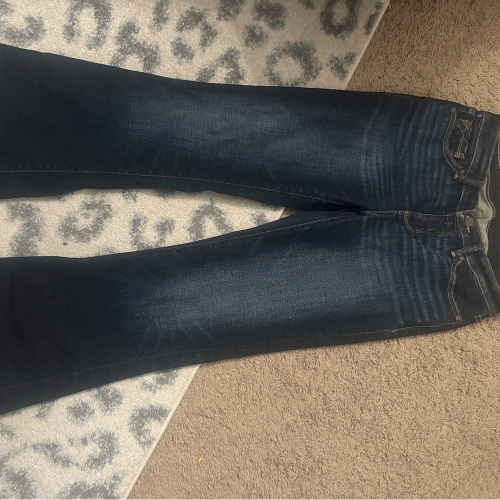 Bke Dark Blue Women's Jeans (Buckle) (flare leg)